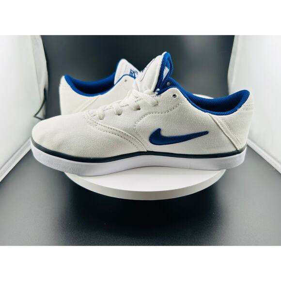 Nike Check Canvas SB GS 'Summit White Royal Blue' 905373-102 Sz 1 - Picture 5 of 6